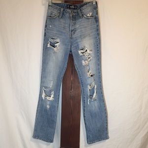 Hollister High Rise Vintage Straight Jeans SZ 0R